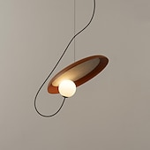 cheap Island Lights-25 cm Nordic Pendant Light LED Nordic Style Modern Designer Art Lamp Metal Living Room Restaurant Bar Bedroom 85-265V