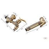 cheap Bidet Faucets-Bathroom Bidet Shower Sprayer Brass Toilet Douche Hygienic Cleaning Head Set Tap