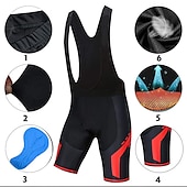 billiga Shorts, tights och byxor för män-Herr Cykelvägshorts Bib-shorts Cykel Haklappshorts Underdelar Bergscykling Vägcykling sporter 3D Tablett Cykel Andningsfunktion Snabb tork Blå Grön Polyester Elastan Kläder Cykelkläder