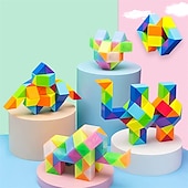 billiga Magiska kuber-1st snake fidget leksak kub twist pussel 24 kilar stor storlek regnbåge magisk orm leksak hjärnteaser strumpa fyllare festfavoriter spel goodie bags fillers för tonåringar vuxna tonåringar
