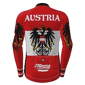abordables Maillots Hombre-Hombre Maillot de Ciclismo Estampado Letra y Número Rusia Manga Larga Bicicleta Maillot Camiseta con 3 bolsillos traseros MTB Bicicleta Montaña Ciclismo Carretera Secado rápido Transpirabilidad Suave