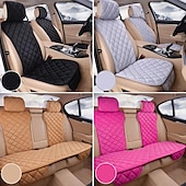 cheap Car Seat Covers-StarFire Cute Pink DIY Car Seat Cover Set, Universal Plush Seat Cushion, Protector Mat for Most Car Models