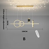 abordables Suspension-led pendentif lumière simple lustre moderne designer projection étoile lune lumière restaurant table bar