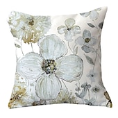 cheap Floral &amp; Plants Style-Spring Double Side Cushion Cover 1PC Soft Decorative Square Throw Pillow Cover Cushion Case Pillowcase for Sofa Bedroom Superior Quality Machine Washable