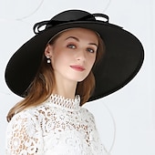economico Cappelli per feste-cappelli in tessuto spandex cappello a secchiello matrimonio formale elegante con copricapo bowknot