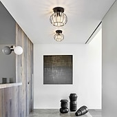 cheap Ceiling Lights-Unique Design Ceiling Lights LED Hallway Light Aisle Light Aluminum Crystal Vintage Style Stylish Black Modern Nordic Style