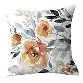 cheap Floral &amp; Plants Style-Spring Double Side Cushion Cover 1PC Soft Decorative Square Throw Pillow Cover Cushion Case Pillowcase for Sofa Bedroom Superior Quality Machine Washable