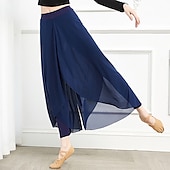 cheap Dance Basic-Breathable Activewear Skirts Pure Color Splicing Women&#039;s Training Performance High Cotton Blend Tulle