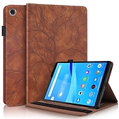 お買い得  レノボの場合-タブレット ケース カバー 用途 Lenovo M8 FHD / HD TB-8505/8506/8705 P11 Pro 2nd Gen 11.2&quot; TB-132/138 タブM10HD M10FHDプラス P11 (Plus) TB-J606 J607 J616 スタンド付き 鉛筆ホルダー(ペンなし) カードホルダー 木目 ソリッド 本革