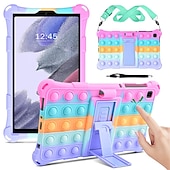 abordables Fundas tablet Samsung-Tableta Carcasa Funda Para Samsung Galaxy Tab S8 11&#039;&#039; S7 11&#039;&#039; A7 Lite 8.7&#039;&#039; A7 A 8.0&quot; 2022 2021 2020 2019 con Soporte Portalápiz Tirantes de Hombro Caricatura Gel de Sílice Para Niños