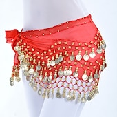 abordables Accessoires de danse-Danse du ventre Echarpe de hanche de danse du ventre Femme Entraînement Mousseline de soie