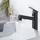 cheap Classical-Bathroom Sink Faucet - Pull out / Pullout Spray Electroplated Centerset Single Handle One HoleBath Taps