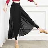 cheap Dance Basic-Breathable Activewear Skirts Pure Color Splicing Women&#039;s Training Performance High Cotton Blend Tulle
