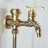 cheap Bidet Faucets-Bathroom Bidet Shower Sprayer Brass Toilet Douche Hygienic Cleaning Head Set Tap