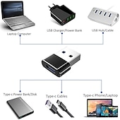 billiga Kablar-usb-c hona till usb hane adapter typ-c till usb laddare kontakt för iphone 12 13 pro max se airpods ipad air samsung galaxy s22 s21 note 20 a71 a72