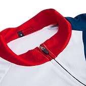 voordelige Heren shirts-Voor heren Wielrenshirt Met Patroon Zwitserland Denemarken Korte mouw Fietsen Shirt Kleding Bovenlichaam met 3 achterzakken Bergracen Wegwielrennen UV-bestendig Sneldrogend Achterzak Vochtregelerend