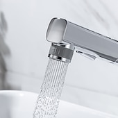 cheap Classical-Bathroom Sink Faucet - Pull out / Pullout Spray Electroplated Centerset Single Handle One HoleBath Taps