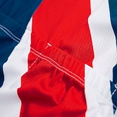 voordelige Heren shirts-Voor heren Wielrenshirt Met Patroon Zwitserland Denemarken Korte mouw Fietsen Shirt Kleding Bovenlichaam met 3 achterzakken Bergracen Wegwielrennen UV-bestendig Sneldrogend Achterzak Vochtregelerend