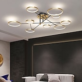 billige Taklamper med dimming-142 cm dimbar taklampe led nordisk stil metall sirkelmalte overflater moderne 220-240v