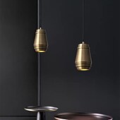 preiswerte Pendelleuchte-10 cm Pendelleuchte LED Inselleuchte Kupfer Messing modern 220-240v