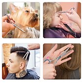 voordelige Hondenverzorgingsbenodigdheden-4 stks/set kappersschaar haar schaar professionele kappersschaar snijden dunner schaar kapper shear accessoires: