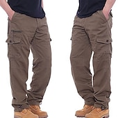 preiswerte Unterteile-Herren Cargohosen Wanderhose Wanderhosen Militär Sommer Außen Ripstop Atmungsaktiv Rasche Trocknung Tasche mit Reißverschluss Hosen / Regenhose Unten Armeegrün Armee-Gelb Baumwolle Jagd Angeln