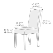 abordables Funda para silla de comedor-Funda elástica para silla de comedor, 6 piezas, para mascotas, con respaldo alto, de licra, color burdeos y rojo, con protector inferior elástico para comedor, ceremonia de boda, duradera, lavable