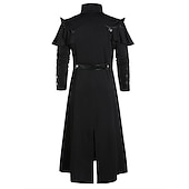 economico Cime-Punk &amp; Gotico Medievale Steampunk Cappotto Mascherata Medico della peste Taglie Forti Per uomo Carnevale Mascherata Feste Adulti Cappotto