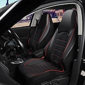 economico Coprisedili per auto-Copertura Universale per Sedile Anteriore Auto in PU Pelle Stile Moda Copertura Alta per Sedile Bucket Liscia Adatta alla Maggior Parte dei Veicoli