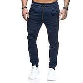 billige Joggebukser-jogging jogging joggebukser for menn uformelle solid snøring treningsbukser trendy slanke treningsbukser med midt midje armygrønn