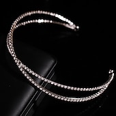 preiswerte Diademe &amp; Krone-Kronen-Tiaras Stirnbänder Kopfbedeckung Strass Aleación Hochzeit Party / Abend Retro Süß Mit Kristall / Strass Kombination Kopfschmuck Kopfbedeckung