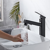 cheap Classical-Bathroom Sink Faucet - Pull out / Pullout Spray Electroplated Centerset Single Handle One HoleBath Taps