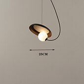 cheap Island Lights-25 cm Nordic Pendant Light LED Nordic Style Modern Designer Art Lamp Metal Living Room Restaurant Bar Bedroom 85-265V