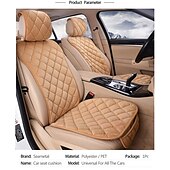 cheap Car Seat Covers-2PCS Universal Flocking Cloth Car Seat Cover – Four Seasons, Built-In Storage, Easy to Install, Interior Protector