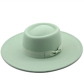 cheap Party Hats-Hats Flannel Bucket Hat Party / Evening Holiday Kentucky Derby Melbourne Cup Cocktail Simple Solid Color With Bowknot Headpiece Headwear