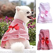 abordables Robes-Chien Robe Hiver Chaud Doux Mode Sport en Plein Air Intérieur Fête Voyage Vêtements pour Chiens
