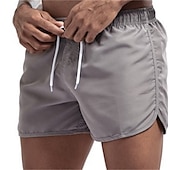cheap Men&#039;s Swimming Shorts-Men&#039;s Board Shorts Swim Shorts Swim Trunks Elastic Waist Solid Color Quick Dry Short Daily Gym Bathing Chic &amp; Modern Casual / Sporty Black White Micro-elastic