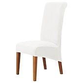voordelige Hoes voor eetkamerstoel-fluwelen eetkamerstoelhoezen, bordeauxrode stretch stoelhoes, spandex hoge rugleuning stoelbeschermers hoezen stoelhoes met elastische band voor eetkamer, bruiloft, ceremonie, banket