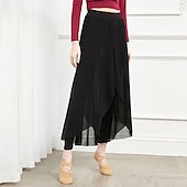 cheap Dance Basic-Breathable Activewear Skirts Pure Color Splicing Women&#039;s Training Performance High Cotton Blend Tulle