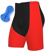 billiga Shorts, tights och byxor för män-Herr Cykelvägshorts Cykelshorts Vadderade cykelbyxor Cykel Shorts Byxor Bergscykling Vägcykling sporter Lappverk Självlysande 3D Tablett Cykel Andningsfunktion Snabb tork Gul Röd Polyester Elastan