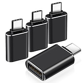 halpa Kaapelit-4 kpl usb c naaras-urossovitin tyyppi c usb-sovitin usbc virtalaturin kaapelin muunnin iphone 13 12 mini pro max, samsung galaxy s22, ipad mini air pro i-watch series 7