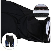 voordelige Heren Shorts, Panty&#039;s &amp; Broeken-Voor heren Fietsbroek voor op de weg Fietsbroek Gevoerde wielrenshorts Fietsen Short / Broekje Gewatteerde shorts Bergracen Wegwielrennen Sport Grafisch 3D-pad Fietsen Ademend Sneldrogend Zwart Wit