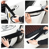 ieftine Decorațiuni și Protecție Corp Auto-Starfire 10cm/10m autocolant 3d din fibră de carbon pentru mașină, bandă de protecție cu pastă de bricolaj, oglindă laterală pentru prag de ușă, bandă anti zgârieturi, folie de protecție impermeabilă