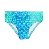 preiswerte Meerjungfrau Badeanzug-kinderkleidung Mädchen Dreiteiler Meerjungfrau Bademode Bikini Bikini Schwimmen Kindertag Farbblock Kuschelig Sexy Badeanzüge 3-10 Jahre Sommer Leicht Blau