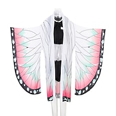 cheap Anime Costumes-Demon Slayer: Kimetsu no Yaiba Kochou Shinobu Anime Outfits Masquerade Swimwear Bikini Top Cloak Shorts For Men&#039;s Adults&#039;