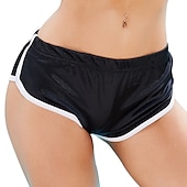 economico pantaloncini da corsa da donna-Per donna Pantaloncini da corsa Allenamento Pantaloncini Stripe-Trim Pantaloni Sportivo Elastene Traspirante Morbido Asciugatura rapida Maratona Corsa Jogging Taglio aderente abbigliamento sportivo
