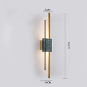economico Luci da parete-Lampada Da Parete Moderna A Led Sfondo In Marmo Lampada Da Parete Albergo Scala Corridoio Camera Da Letto Lampada Da Comodino Soggiorno