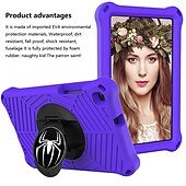 cheap Samsung Tablets Case-Tablet Case Cover For Samsung Galaxy Tab A8 10.5&#039;&#039; A7 Lite 8.7&#039;&#039; A 8.0&quot; 2022 2021 2019 Handle with Stand Holder 360° Rotation Solid Colored EVA