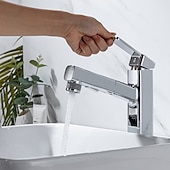 cheap Classical-Bathroom Sink Faucet - Pull out / Pullout Spray Electroplated Centerset Single Handle One HoleBath Taps
