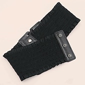 olcso Öv-női unisex fűző öv pu bőr csat mentes sima alkalmi klasszikus party napi fekete